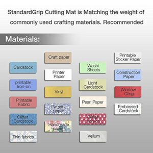 REALIKE 12x12 StandardGrip Cutting Mat for Cricut Explore One/Air/Air 2/Maker(3 Mats), Gridded Adhesive Non-Slip Cut Mat for Crafts, Quilting, Sewing and All Arts