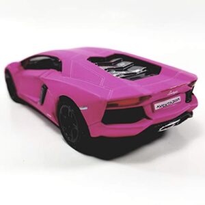 Kinsmart HOT Pink Matte Aventador LP-700 1/38 O Scale Diecast Car
