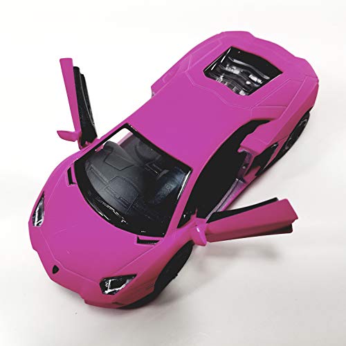 Kinsmart HOT Pink Matte Aventador LP-700 1/38 O Scale Diecast Car