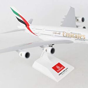 Daron Skymarks Emirates A380-800 Airplane Model Building Kit with Gear, 1/200-Scale