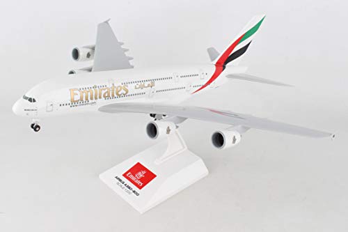 Daron Skymarks Emirates A380-800 Airplane Model Building Kit with Gear, 1/200-Scale