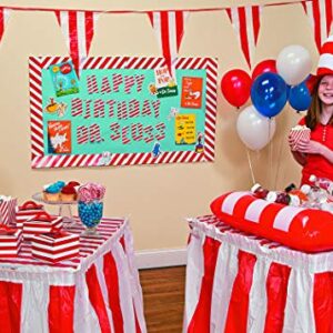 Fun Express Red & White Pennant Carnival Banner (100 feet long) Event Supplies