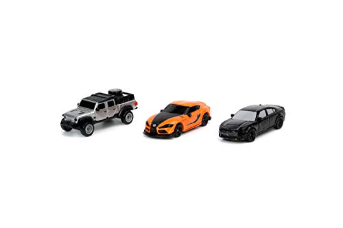 Jada Toys Nano Hollywood Rides Fast & Furious 3 PK F9, Black