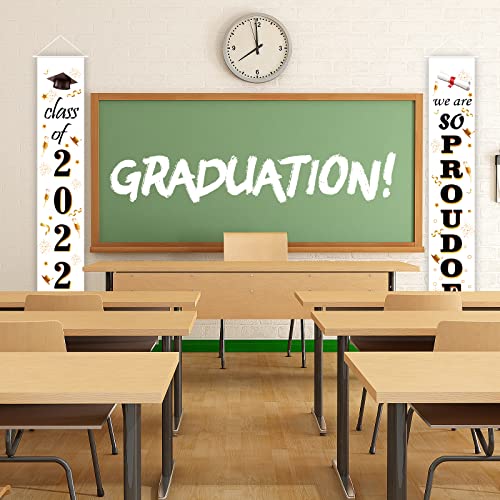 Congratulations on 2022 Graduation Banner Decoration, 2022 Graduation Porch Logo, Graduation Party Supplies, Graduation Slogan