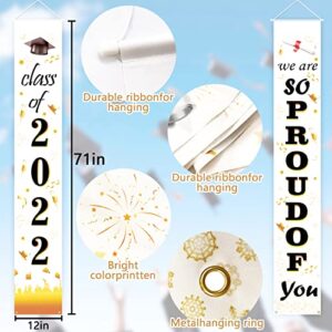 Congratulations on 2022 Graduation Banner Decoration, 2022 Graduation Porch Logo, Graduation Party Supplies, Graduation Slogan