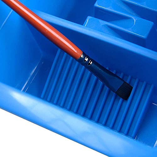 Artist Brush Washer Basin Multifunction Paint Brush Tub with Brush Holder Easy Paint Brush Cleaning and Drying