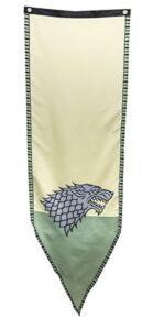 game of thrones- stark winterfell tournament banner fabric poster 19 x 60in
