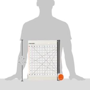 Fiskars Rotary Ruler Combo for Fabric Cutting, 12-Inch x 12-Inch,Clear