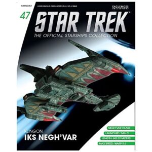 Eaglemoss Diecast Star Trek Klingon IKS Negh'var ST0047 & MAGAZINE #47 IN STOCK ,#G14E6GE4R-GE 4-TEW6W267486