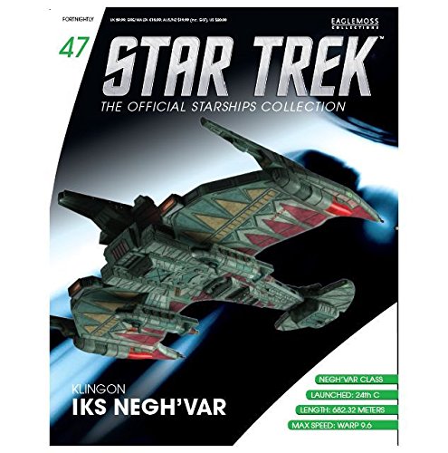 Eaglemoss Diecast Star Trek Klingon IKS Negh'var ST0047 & MAGAZINE #47 IN STOCK ,#G14E6GE4R-GE 4-TEW6W267486
