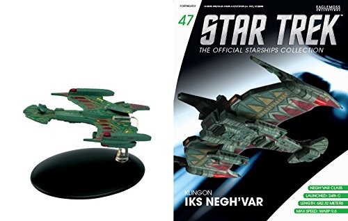 Eaglemoss Diecast Star Trek Klingon IKS Negh'var ST0047 & MAGAZINE #47 IN STOCK ,#G14E6GE4R-GE 4-TEW6W267486