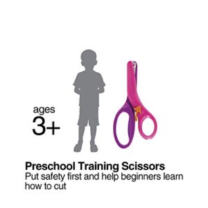 Fiskars Kids Scissors, Toddler Scissors, Safety Scissors, 6 Pack