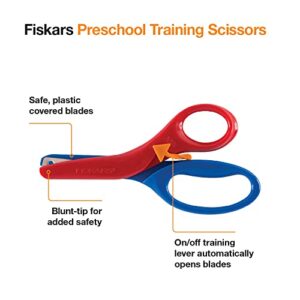 Fiskars Kids Scissors, Toddler Scissors, Safety Scissors, 6 Pack