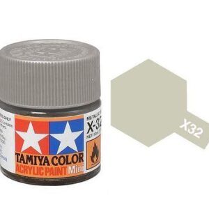 TAMIYA X32 81532 Acrylic Mini X32 Titanium Silver 1/3 oz 10ml