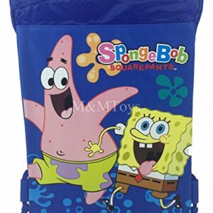 Sponge-BOB Blue Drawstring Backpack School Sport Gym Tote Bag,#G14E6GE4R-GE 4-TEW6W209703