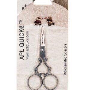 Apliquick Small Microserrated Sewing Scissors, 4-inch