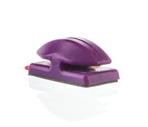 thread cutterz patented stainless steel flat mountable quick thread, yarn & embroidery floss cutter – purple