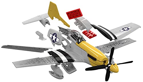 Airfix Quickbuild P-51D Mustang Airplane Brick Building Plastic Model Kit J6016