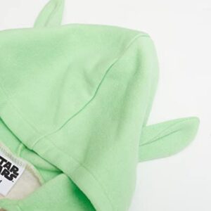 Star Wars Baby Yoda New Born Infant Boys' Long Sleeve Fleece Hooded Romper Bodysuit Printed 24 Months