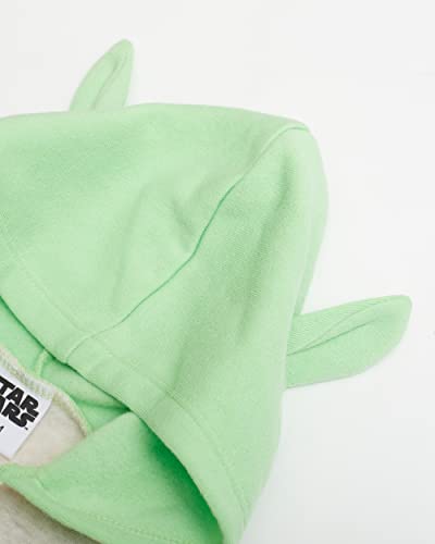 Star Wars Baby Yoda New Born Infant Boys' Long Sleeve Fleece Hooded Romper Bodysuit Printed 24 Months