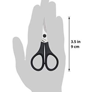 Beaditive Lightweight Sewing and Embroidery Scissors Set (2 PC) | Sewing, Embroidery, Paper Cutting, Crafting | Stainless Steel | Protective Cover (3.5 in)