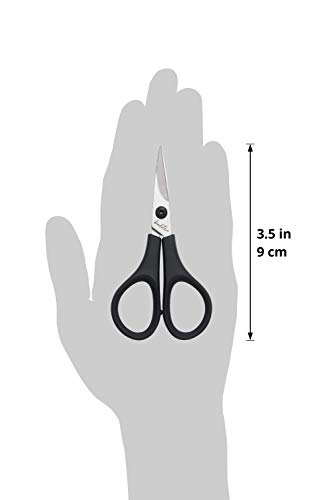 Beaditive Lightweight Sewing and Embroidery Scissors Set (2 PC) | Sewing, Embroidery, Paper Cutting, Crafting | Stainless Steel | Protective Cover (3.5 in)