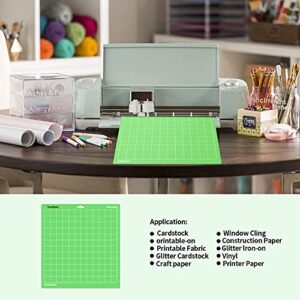 TransWonder Cutting Mats for Cricut, 7 Pack Cutting Mat 12x12(LightGrip, StandardGrip, StrongGrip, FabricGrip) Variety Adhesive Sticky Cutting Mats for Cricut Accessories