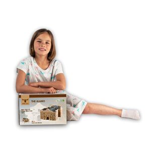 Wise Elk Toy Fort Alamo Construction Set, Real Plaster Bricks, Gypsum Reusable Building kit, 510 Pieces, Educational Gift (70491)