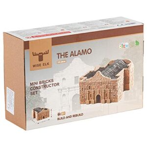 Wise Elk Toy Fort Alamo Construction Set, Real Plaster Bricks, Gypsum Reusable Building kit, 510 Pieces, Educational Gift (70491)