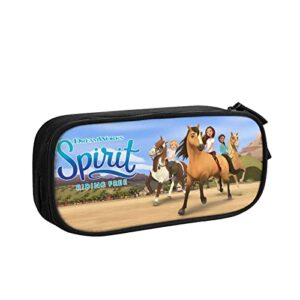 spirit riding free pencil case for kid/boys/girls/teen/adults big capacity pencil case durable pen case lightweight & spacious cute stationery bag,nice gifts for girls
