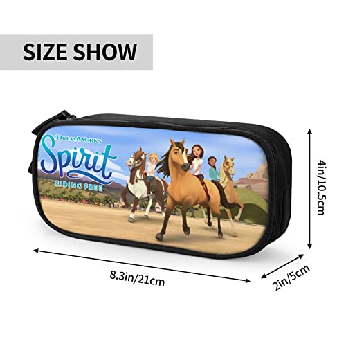 Spirit Riding Free Pencil Case for Kid/Boys/Girls/Teen/Adults Big Capacity Pencil Case Durable Pen Case Lightweight & Spacious Cute Stationery Bag,Nice Gifts For Girls