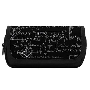 formulas and electronic components large capacity pencil case multi-slot pencil bag portable pen storage pouch with zipper