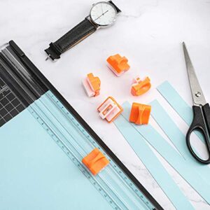 15 Pieces Paper Cutter Blade Paper Trimmer Replacement Blades Refill Craft Paper Cutting Replacement Blades for A4 Paper Cutter (Orange)