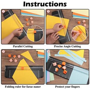 15 Pieces Paper Cutter Blade Paper Trimmer Replacement Blades Refill Craft Paper Cutting Replacement Blades for A4 Paper Cutter (Orange)