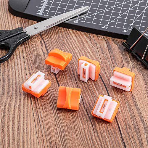 15 Pieces Paper Cutter Blade Paper Trimmer Replacement Blades Refill Craft Paper Cutting Replacement Blades for A4 Paper Cutter (Orange)