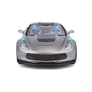 Maisto 1:24 Scale Special Edition 2017 Chevrolet Corvette Grand Sport Die Cast Vehicle (31516-00000002), Metallic Grey