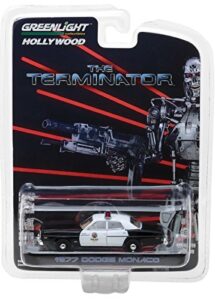 greenlight 1977 dodge monaco metropolitan police, the terminator 44790c – 1/64 scale diecast model toy car