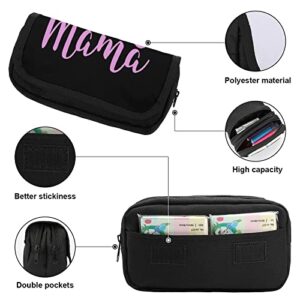 Cat Paw Mama Large Capacity Pencil Case Multi-Slot Pencil Bag Portable Pen Storage Pouch with Zipper