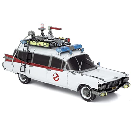 Fascinations Metal Earth Premium Series Ecto-1 Ghostbusters 3D Metal Model Kit Bundle with Tweezers