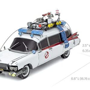 Fascinations Metal Earth Premium Series Ecto-1 Ghostbusters 3D Metal Model Kit Bundle with Tweezers