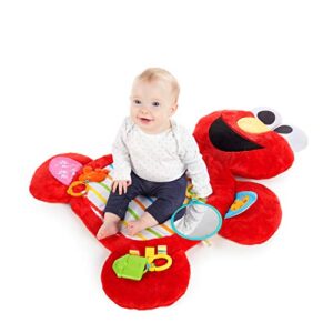 Bright Starts Sesame Street Tummy-Time Elmo Prop Mat, Ages 0-12 Months