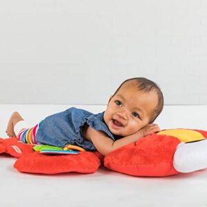 Bright Starts Sesame Street Tummy-Time Elmo Prop Mat, Ages 0-12 Months