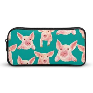 pigs on the wall teen adult pencil case large capacity pen pencil bag durable storage pouch