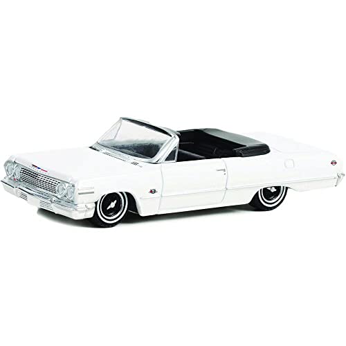 Greenlight 63030-C California Lowriders Series 2 - 1963 Chevy Impala SS Convertible - White 1:64 Scale Diecast