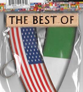 NIGERIA AND USA NIGERIAN AMERICAN WEST AFRICAN REARVIEW MIRROR MINI BANNER HANGING FLAGS FOR THE CAR UNITY FLAGZ™..