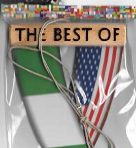 NIGERIA AND USA NIGERIAN AMERICAN WEST AFRICAN REARVIEW MIRROR MINI BANNER HANGING FLAGS FOR THE CAR UNITY FLAGZ™..