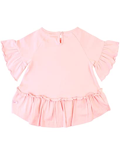 RuffleButts® Baby/Toddler Girls Pink Mia Top - 18-24m