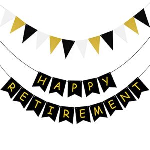 bieufbji happy retirement banner retirement theme party decorations kit retirement party decorations for men women