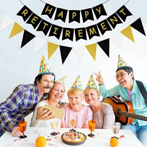 BIEUFBJI Happy Retirement Banner Retirement Theme Party Decorations Kit Retirement Party Decorations for Men Women