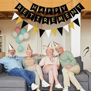 BIEUFBJI Happy Retirement Banner Retirement Theme Party Decorations Kit Retirement Party Decorations for Men Women